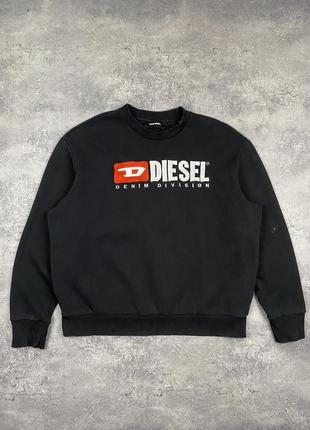 Вінтажний світшот vintage diesel big logo sweatshirt