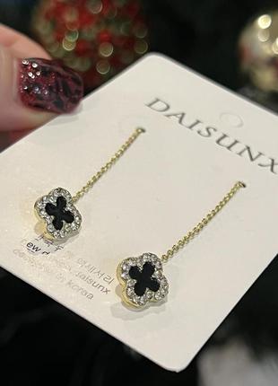 Новые серьги, ван клиф, клевер, клевер, клевер, серьги, ван клифф