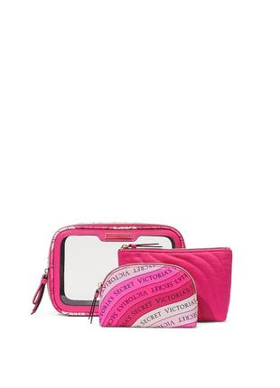 Victoria´s victorias secret виктория сикрет косметичка набор из 3-х 3-piece makeup bag