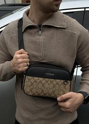 Coach graham crossbody in signature canvas sand