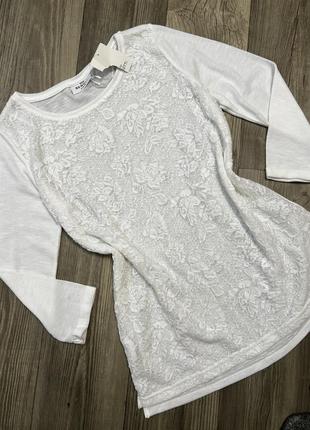 Тонкий джемпер з мереживом