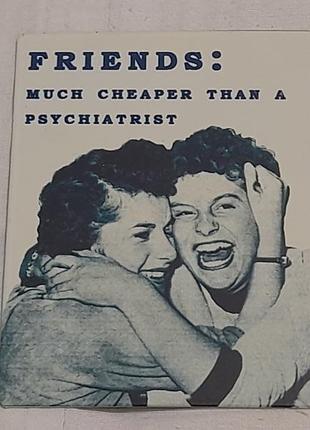 Вінтажна жерстяна табличка на магніті  jones home&gift friends - 8х10 cм