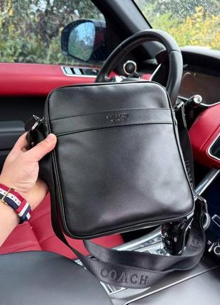 Мужская борсетка coach черная сумка