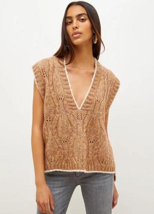 Liu jo жилет из смеси шерсти  альпаки /11249/