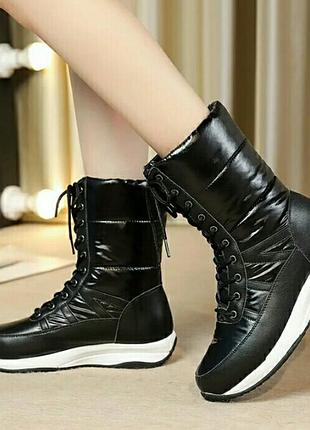 Р.41 ботинки/ботильоны водонепроницаемые, теплые женские