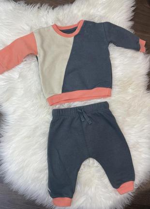 Спортивный костюм на флисе 3-6 месяцев f&amp;f