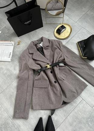 Кашемировый оверсайз пиджак на подкладке