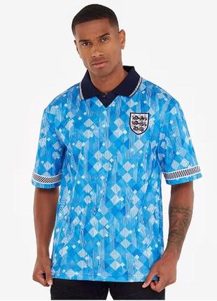 Футболка, jersey score draw retro england 1990 third shirt
