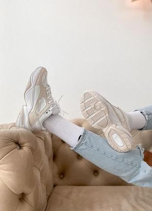 Жіночі кросівки nike mk2 tekno white/beige6 фото