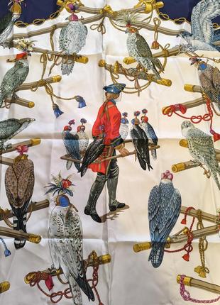 Платок hermes франция винтаж 100% шелк