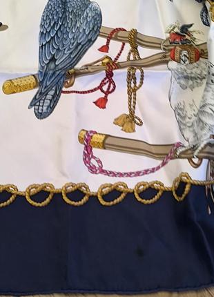 Платок hermes франция винтаж 100% шелк