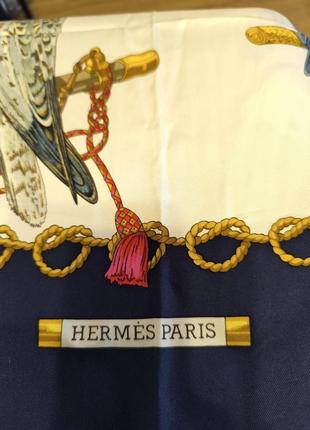 Платок hermes франция винтаж 100% шелк