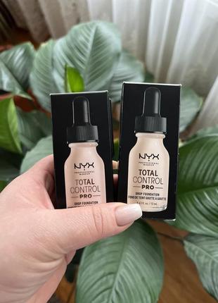 Тональная основа nyx professional total control pro drop foundation