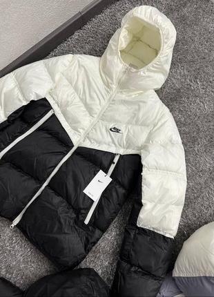 Пуховик nike storm-fit white/black