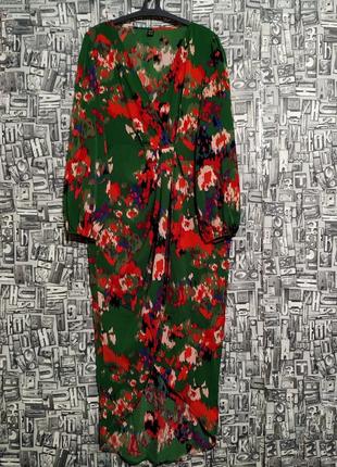 Длинное макси платье на запах от shein.