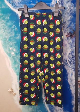 Новогодние домашние пижамные штаны✨ для мальчика на 5-6 лет m&amp;co