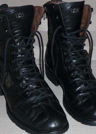 Мужские,шикарные,брендовые ботинки. "nero giardini" italy. стиль+качество! р-44 оригинал-100%кожа!