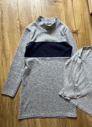 Теплое детское платье платье для девочки школьное платье ангора