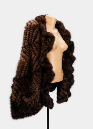 Накидка пончо болеро норка