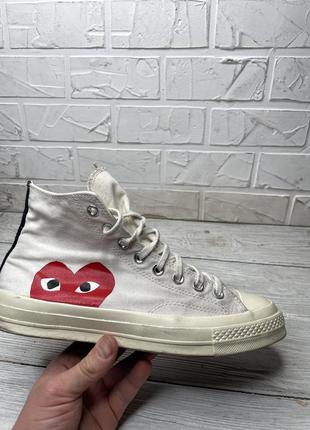 Крутые кеды ы converse play comme des garcons