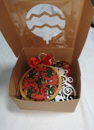 Набір іграшки для ялинки, ручна робота