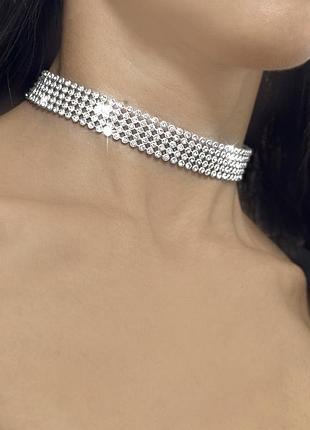 Чокер со стразами &lt;unk&gt; ожерелье &lt;unk&gt; колье со стразами. новый