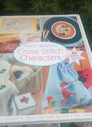 Книга винтаж с вышивкой на английском языке.великбритания