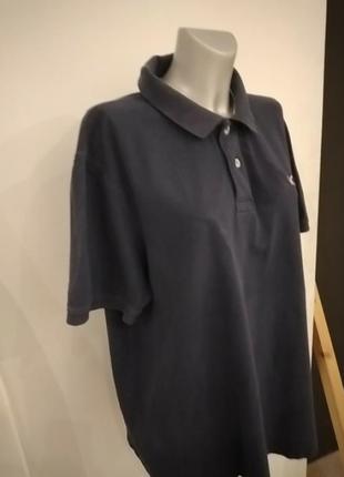 Поло синяя футболка тениска xxl хлопок 100%