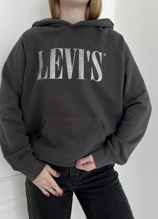 Графитовое худи levis