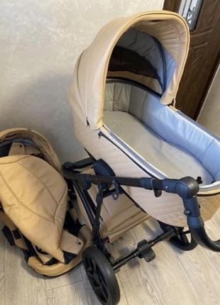 Коляска mimikids alma s-line 2 в 1, карамель