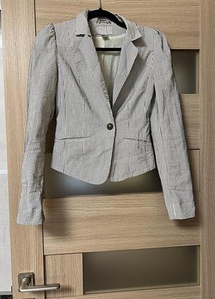 Пиджак жакет в полоску