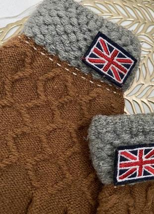 Детские перчатки, перчатки на мальчика 🤎2 фото