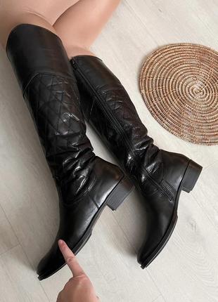 Натуральные кожаные сапоги boemos
