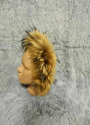 ✅ пушистая детская опушка на капюшон натуральный мех