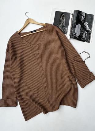 Подовжений светр оверсайз 2xl-3xl