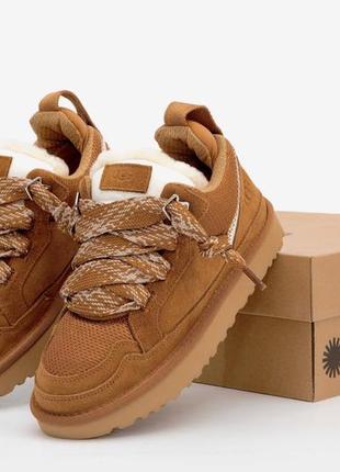 Кроссовки premium ugg lowmel sneaker chestnut натуральные
