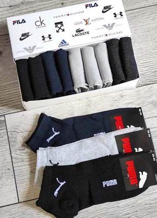 Носки, носки мужские Nrgy puma -набор 12 пар в коробке