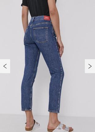 Джинсы pe jeans прямые укороченные синие трендовые