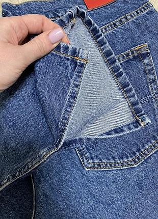 Джинси pepe jeans  прямі вкорочені сині трендові7 фото