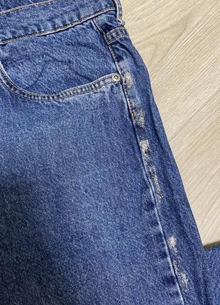 Джинси pepe jeans  прямі вкорочені сині трендові8 фото