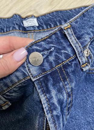 Джинси pepe jeans  прямі вкорочені сині трендові9 фото