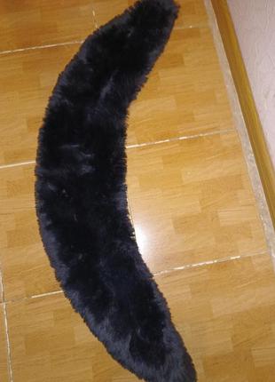 Шикарный черный мех воротник воротник воротник