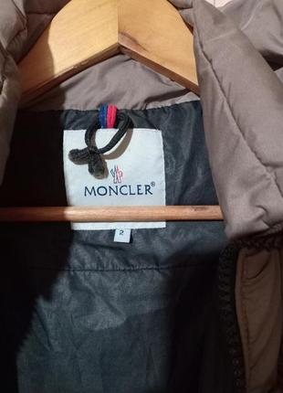Пуховик moncler с натуральным мехом7 фото