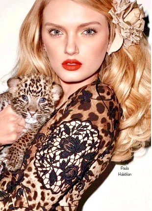 Тигровой тренд: платье dolce gabbana