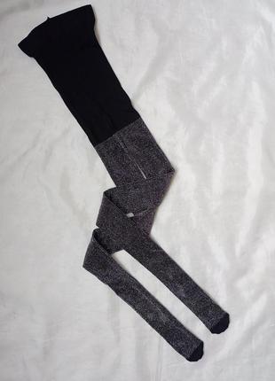 Колготы нарядные праздничные с люрексом блестящие