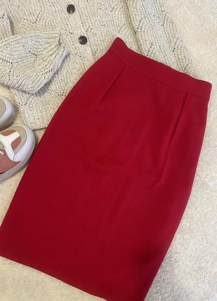 Юбка карандаш завышенная талия