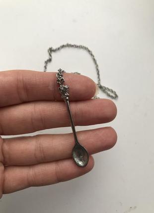 Намисто з підвіскою з мініатюрної чайної ложки