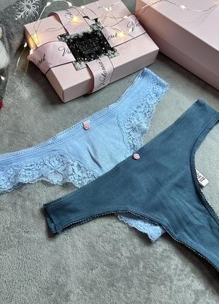 Подарунковий набір трусиків вікторія сікрет оригінал victoria’s secret