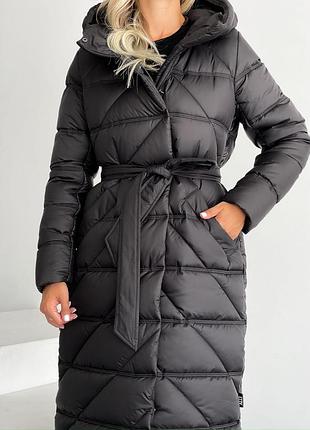 Стильный пуховик, зимнее пальто, куртка9 фото