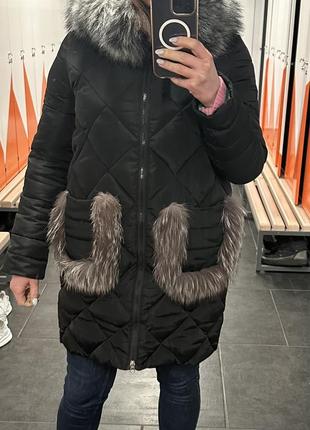 Зимовий пуховик пальто